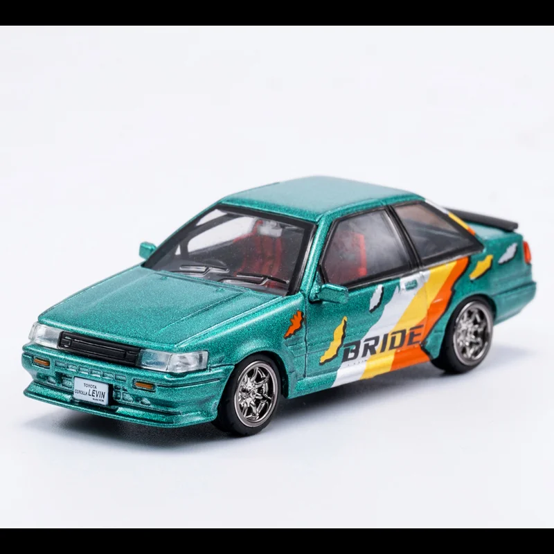 DCT 1/64 AE86 Model Sports Car Vintage Cars JDM Vehicle Diecast Car Collection Toy Station Vehicle