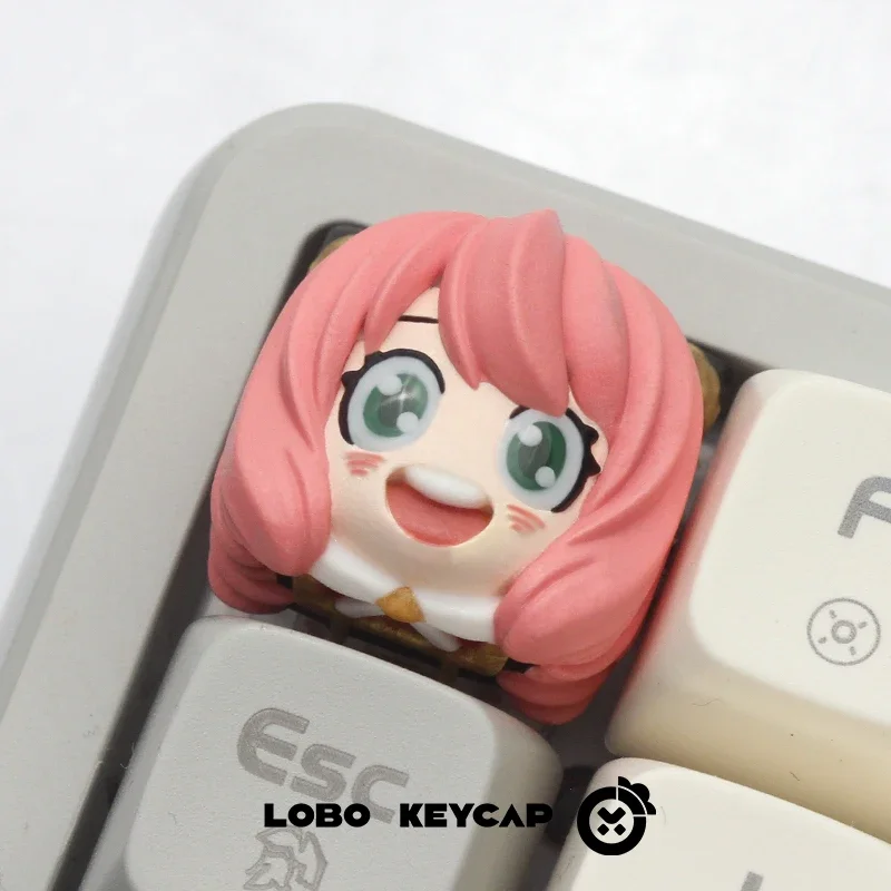 Japanese Anime Spy X Family Keycaps Personalized Design 3D Resin Cartoon Anime Mechanical Keyboard Keycaps Cute Keycaps Gifts