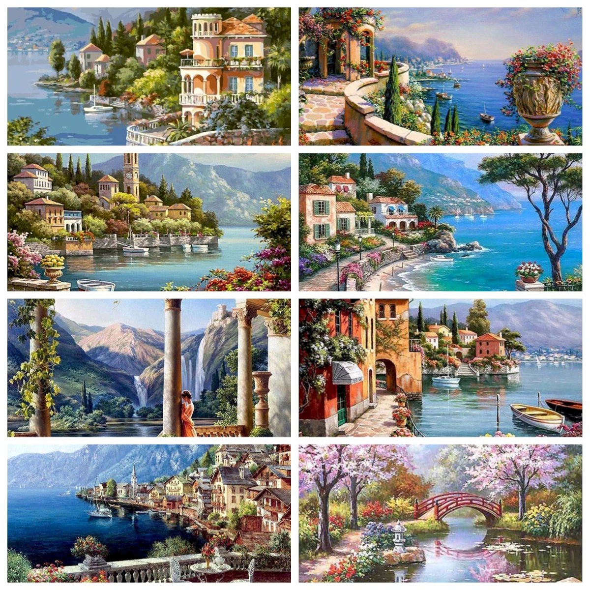 

Jigsaw Puzzle 1000 Pieces Landscape Architecture Puzzle Home Decor for Adults Game Family Fun Puzzles Educational Toys for Kids