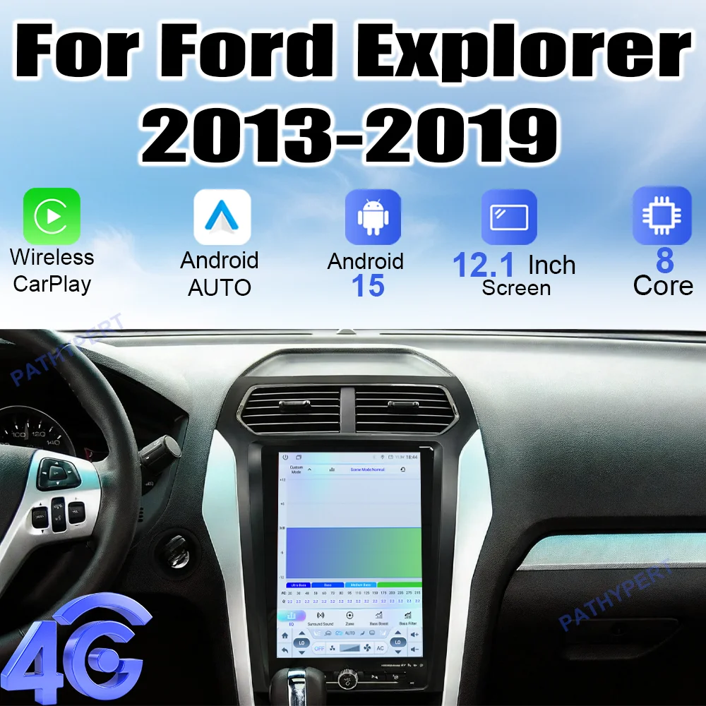

Android 15 12.1" Wireless Carplay For Ford Explorer 2013-2019 Car Intelligent Systems 2Din Stereo Head Unit AutoRadio GPS DSP 4G