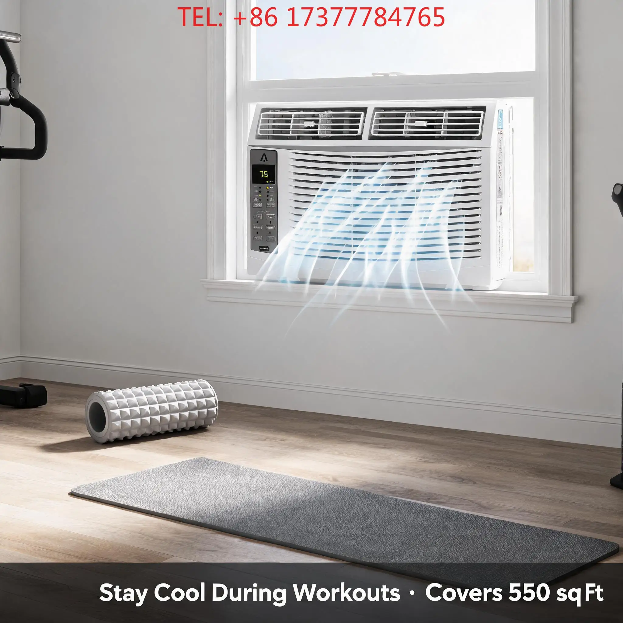 12000 BTU Smart Wi Fi Window Air Conditioner, Fast Cooling 550 Sq.Ft Window AC with Remote & Window Kit for Bedroom Office