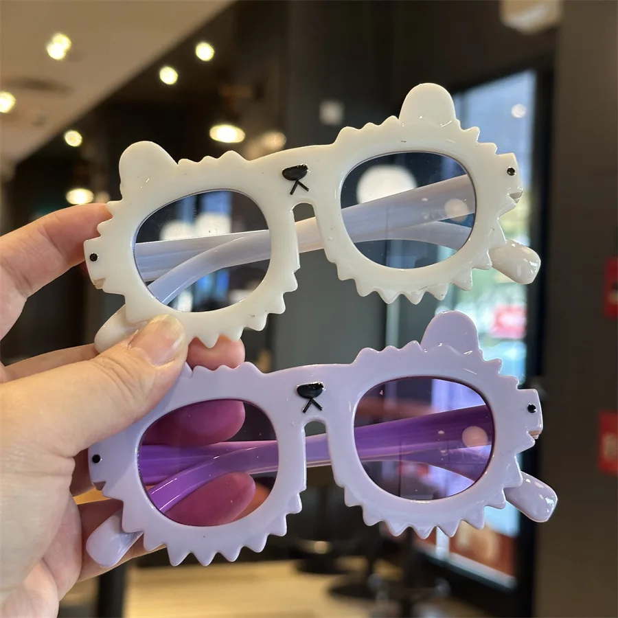 

Cute Cat Ears Glasses Children Girls Cartoon Kitten Shape Sunglasses Baby Lovely Outdoor Sun Glasses Kid Sun Eyeglasses