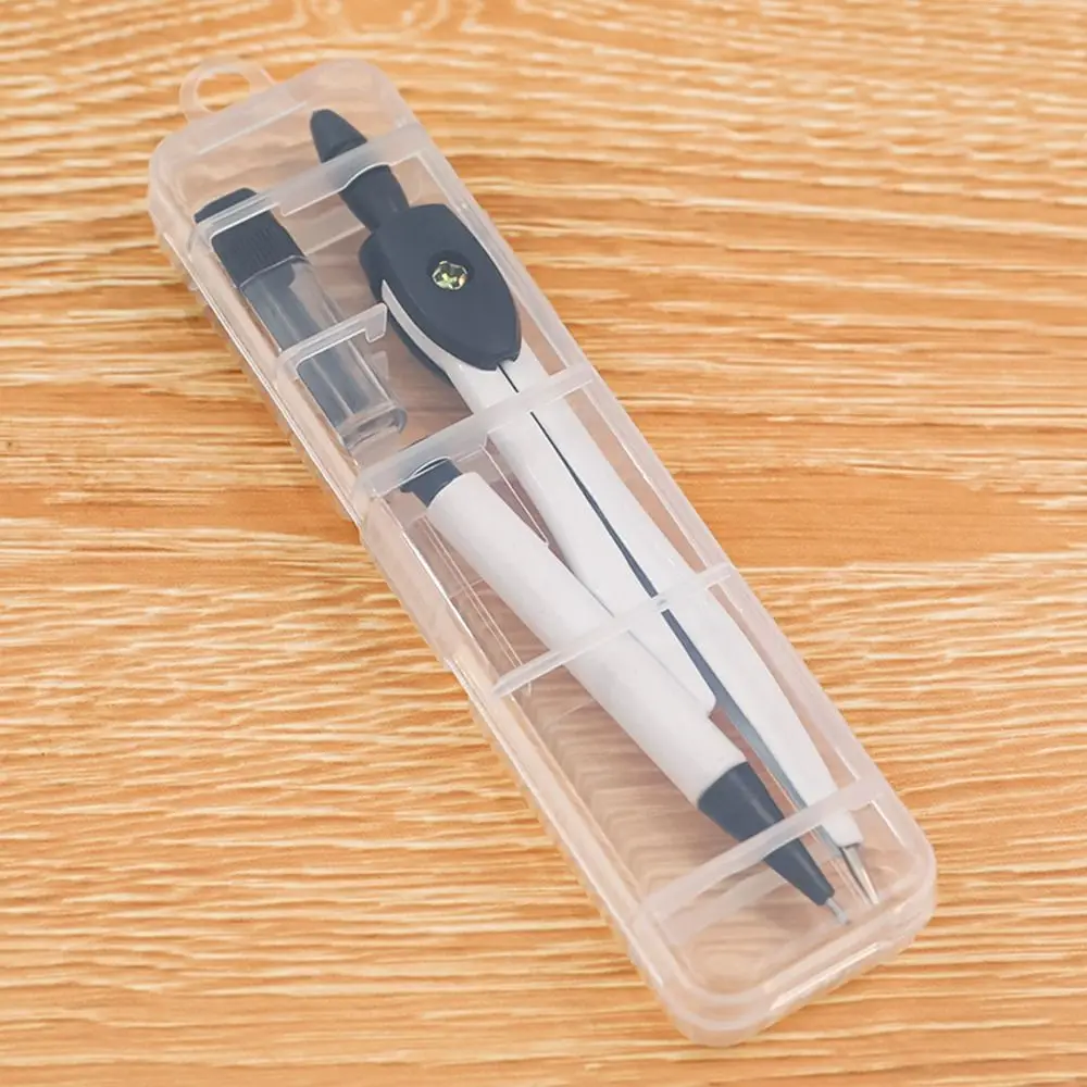 With Pencil Refills Lead Compass Drawing Set High Precision Pencil Attachment Geometric Drawing Ruler Art Math Drafting Supplies