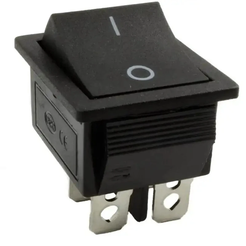 1Pcs KCD4 Latching Rocker Switch Power Switch I/O 4 Pins/6 Pins with Light 16A 250VAC 20A 125VAC