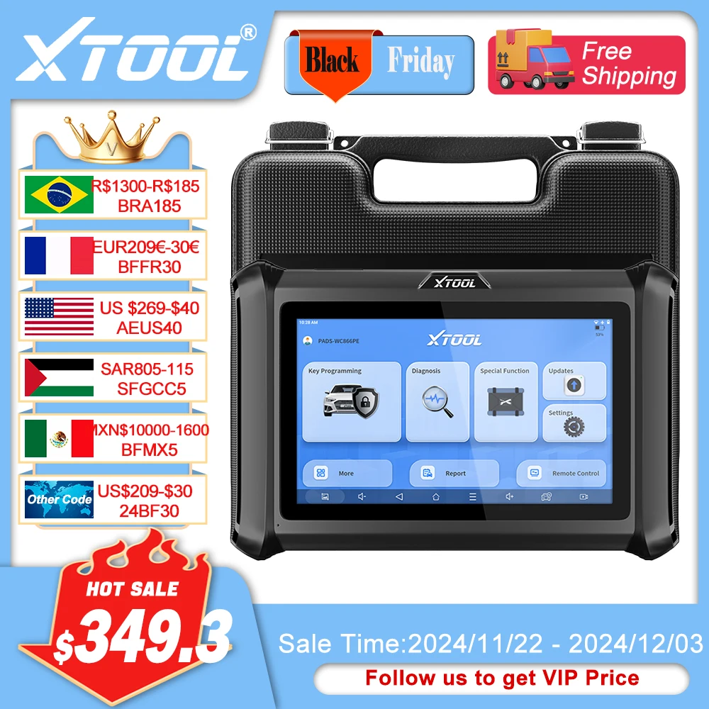 XTOOL X100PADS Key Programmer Automotive Scanner 32+Reset Function Auto VIN  Full System Compatible With  KC100/KC501 DOIP&CANFD