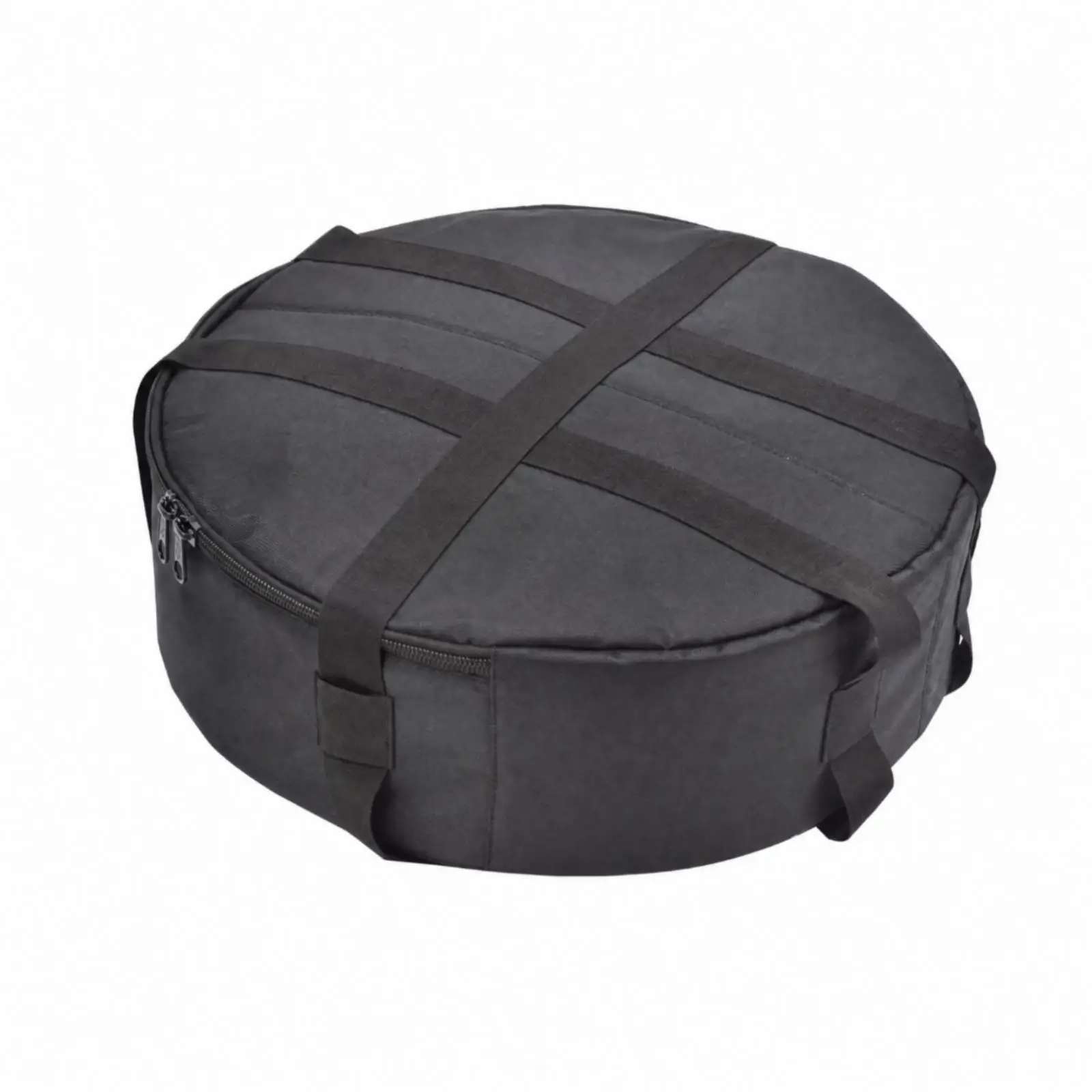 Round Backpack-Style Fitness Disc Bag Lightweight Padded Fitness Disc Storage Bag Adjustable for Strength Trainers, Equipment