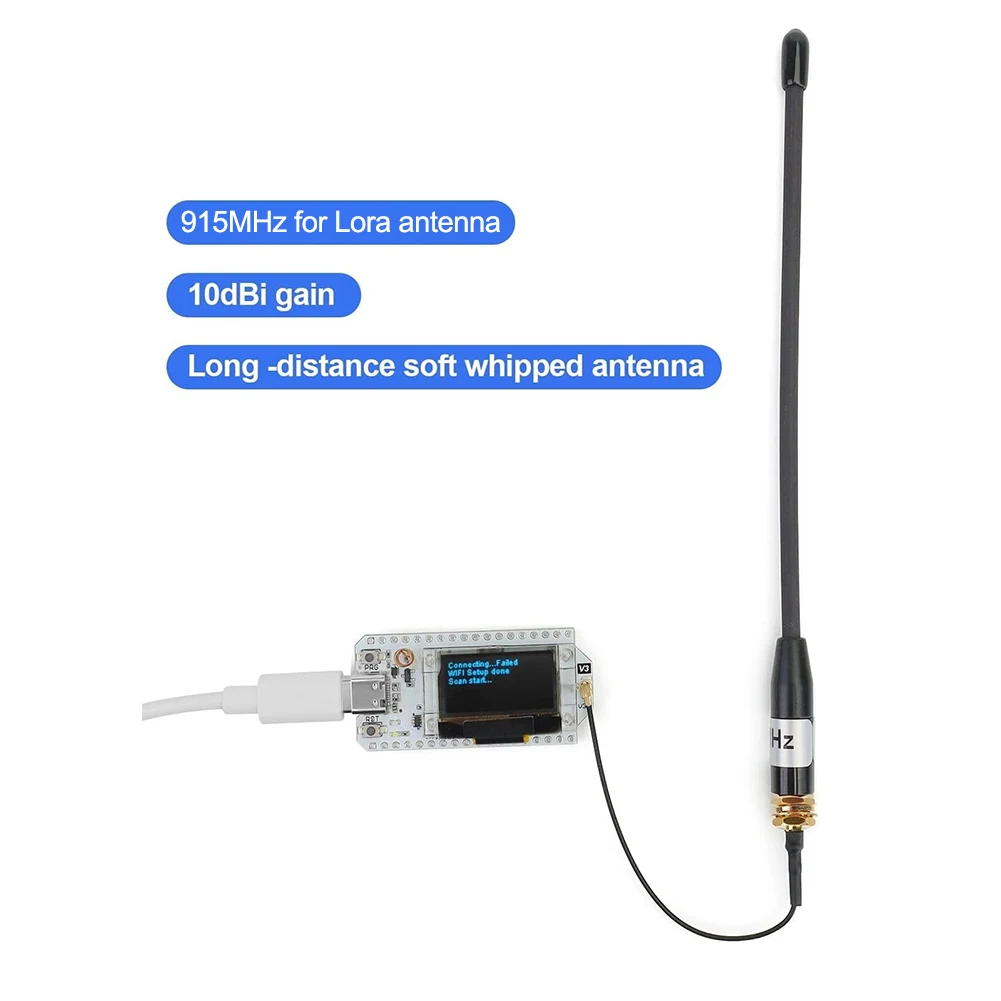 Antena 915MHz 10dBi Untuk Antena LoRa Untuk SMA Ke IPX Untuk Meshtastic Untuk Kabel Pengumpan Antena LoRaWAN 32 V3 Peralatan Listrik