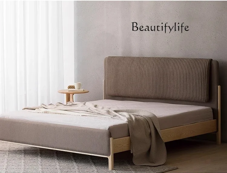 

туалетный столик Home Nordic black walnut retro solid wood bed modern simple 1.8 meters double bed master bedroom