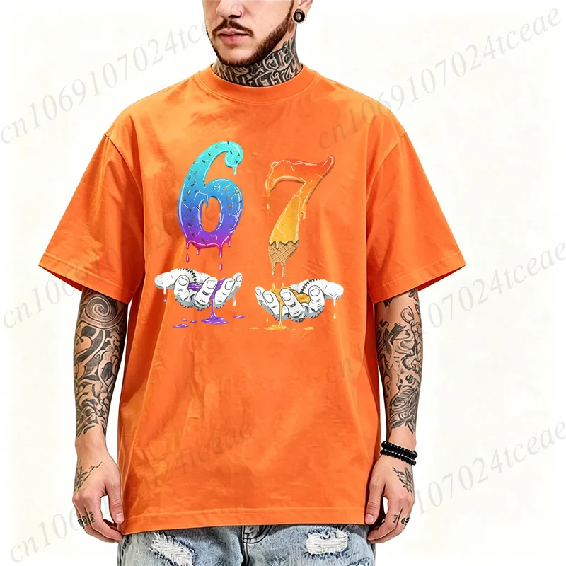 67 Six Seven Funny Meme Graphic T Shirts Men Women Casual Tops Girl Boy 6 7 Meme Fashion Short Sleeve Tee Summer Fashion Shirt