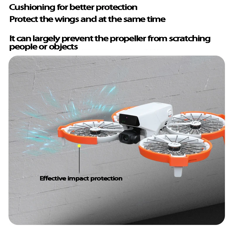 Protective Bumper Ring for DJI flip Drone Accessories Propeller Guard Anti-Collision Impact Protectors Prop Bumper bumper guards