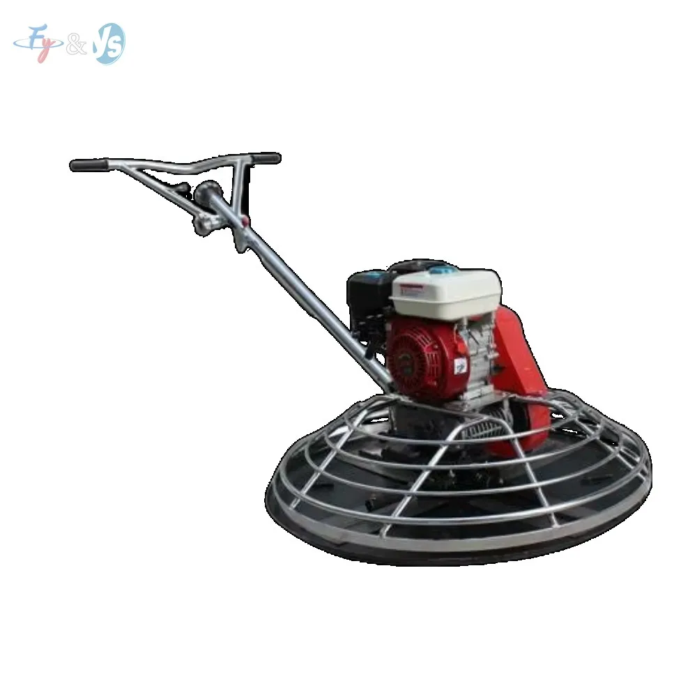 Heavy Duty Electric/Petrol Power Trowel – Hand Push Concrete Floor Polisher, Double Blade Cement Compacting & Finishing Tool