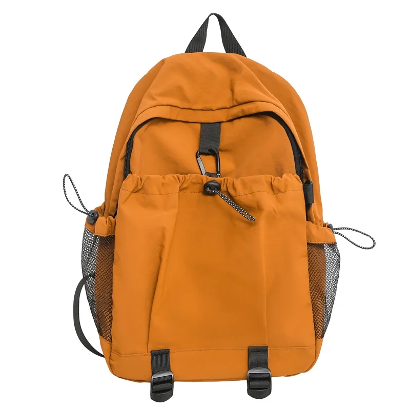 Mochila feminina de nylon à prova d'água, mochila leve de viagem, bolsa esportiva de volta às aulas, mochilas fofas de hombre