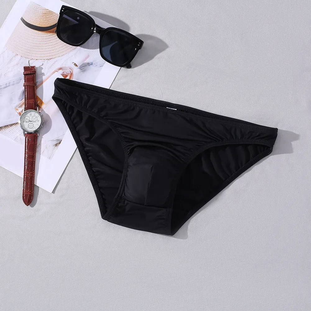 

Sexy Panties Mens Solid Low Rise Lingerie Erotic Underwear Man Breathable Underpants Ultra-Thin Gay Sissy Pouch Briefs Knickers