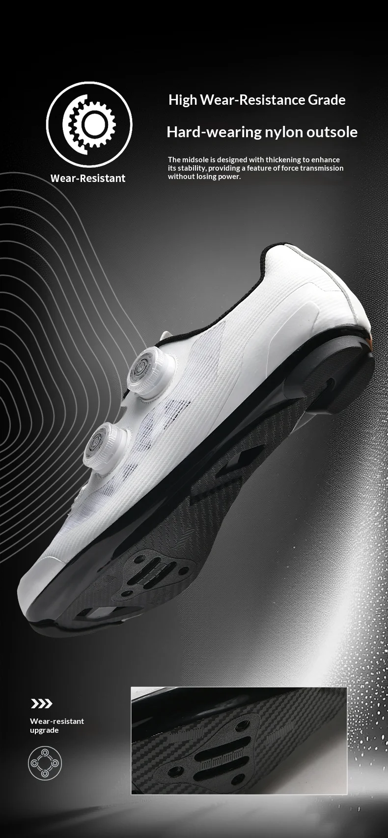 Brandneue Ultraleichte Rennrad- und Mountainbike-Schuhe für Damen und Herren, Professionelle Selbstverriegelnde Rennrad- und Mountainbike-Schuhe – Detail 6