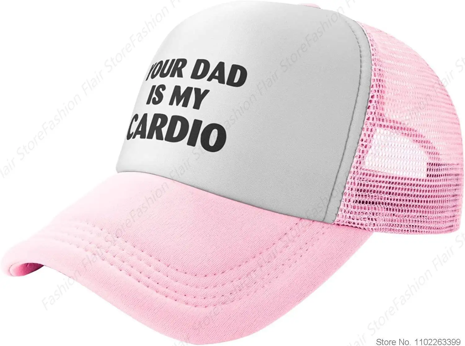 Funny Adjustable Your Dad is My Cardio Hat Baseball Cap Golf Cap for Men Women