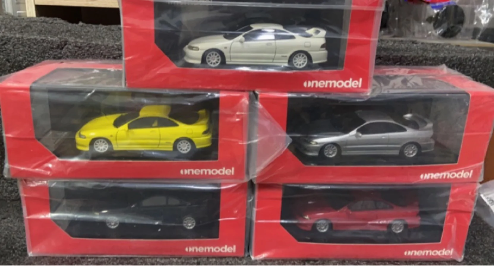 Onemodel 1:43 Integra DC2 타입 R JDM 시뮬레이션 한정판, 송진 금속 정적 자동차 모델 장난감 선물