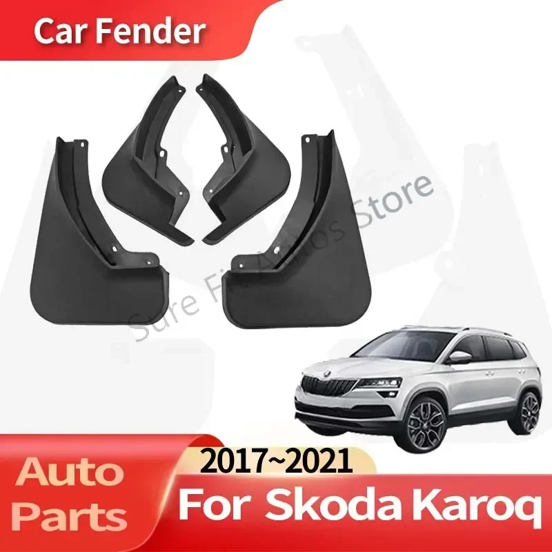 

Auto Accessories For Skoda Karoq 2017~2021 Fender Lining Car Fender Anti-sand Splash Mud Guard Skin Punch-free Installation Tool