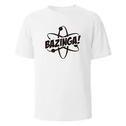 Bazinga Print T-Shirt Summer Tees For Men Women 100% Cotton O-neck Oversize Casual Short sleeved Tops