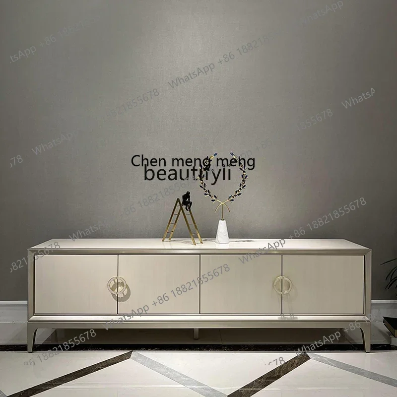 

D178 American Light Luxury Style Solid Wood TV Cabinet Modern Minimalistic Living Room and Sample Room Complete Sets of Furnitur