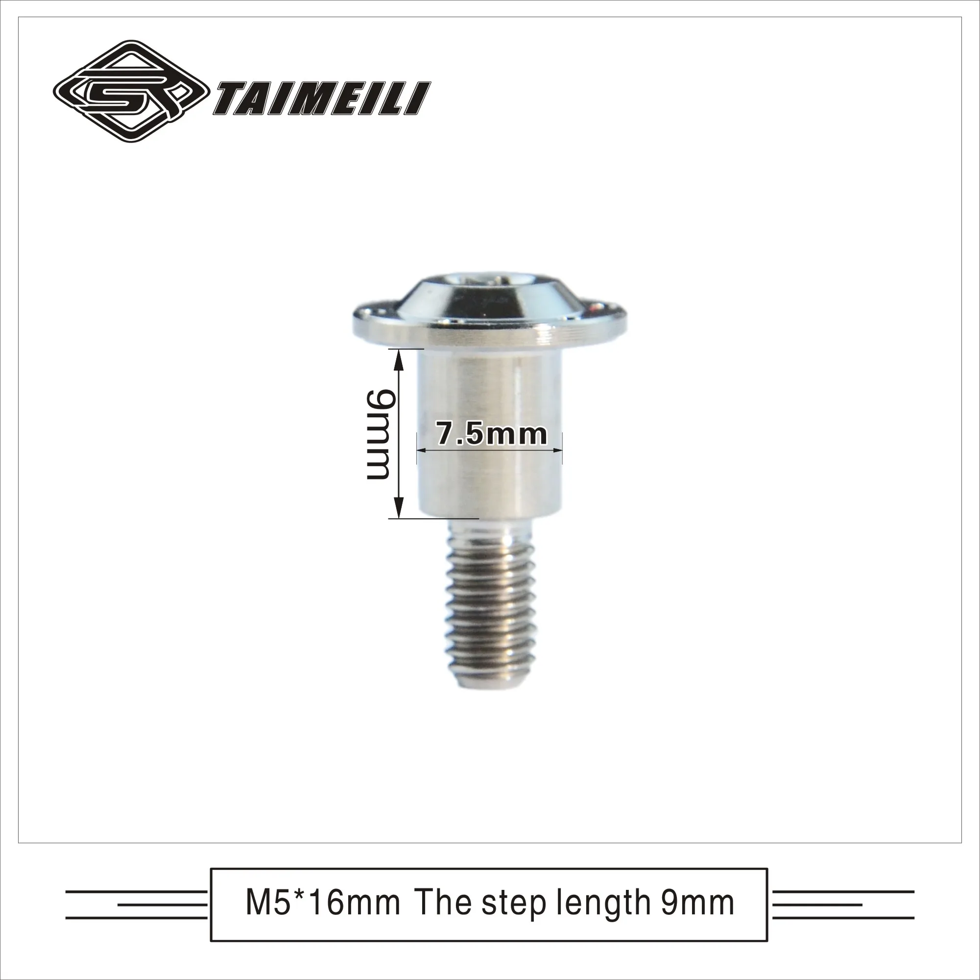 1pcs/Titanium alloy screw stepped M5x13/16/19mm s1000rr motorcycle outer panel screw