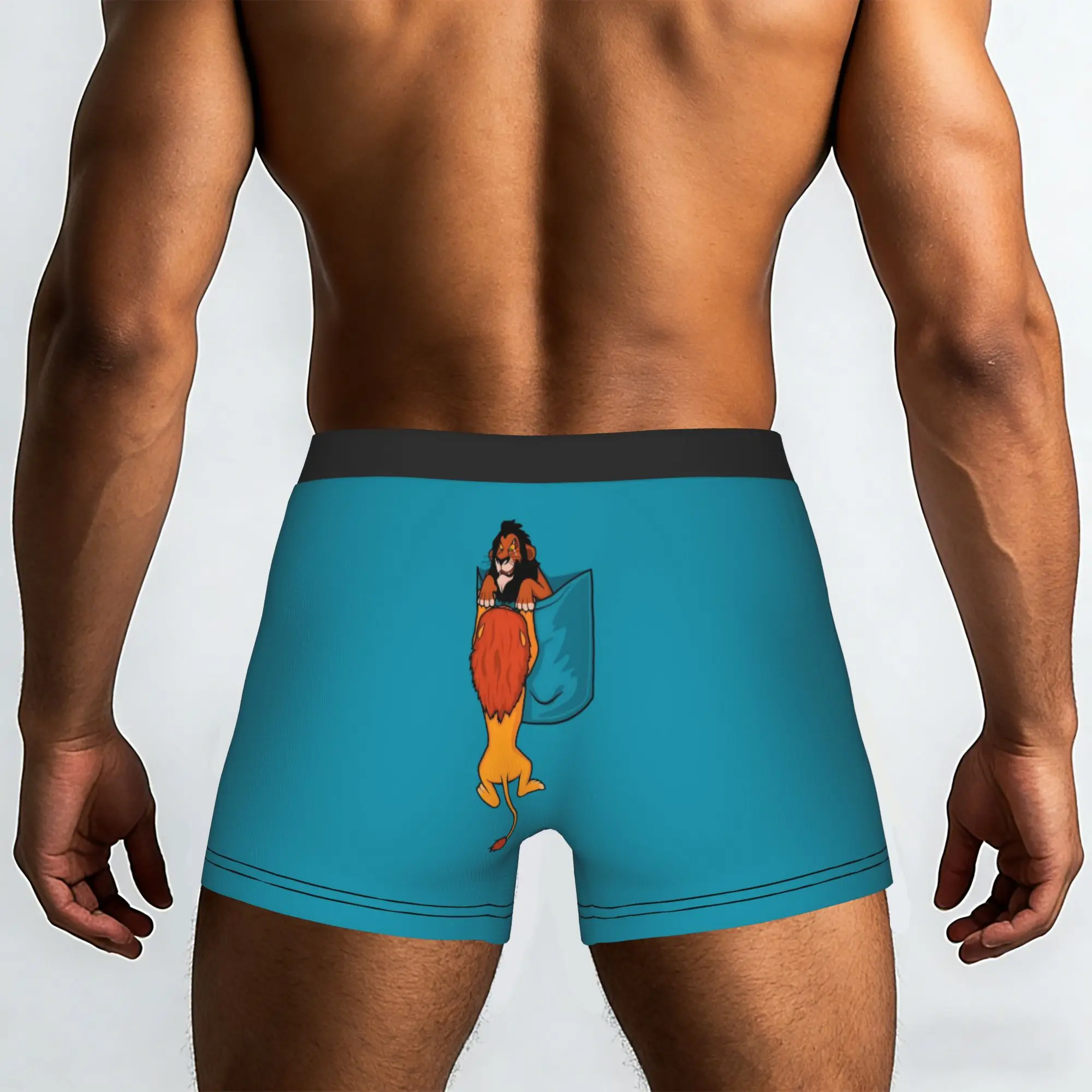 Customized Male Cool The Lion Cartoon K-Kings Underwear Anime Boxer Briefs Soft Shorts Panties Underpants
