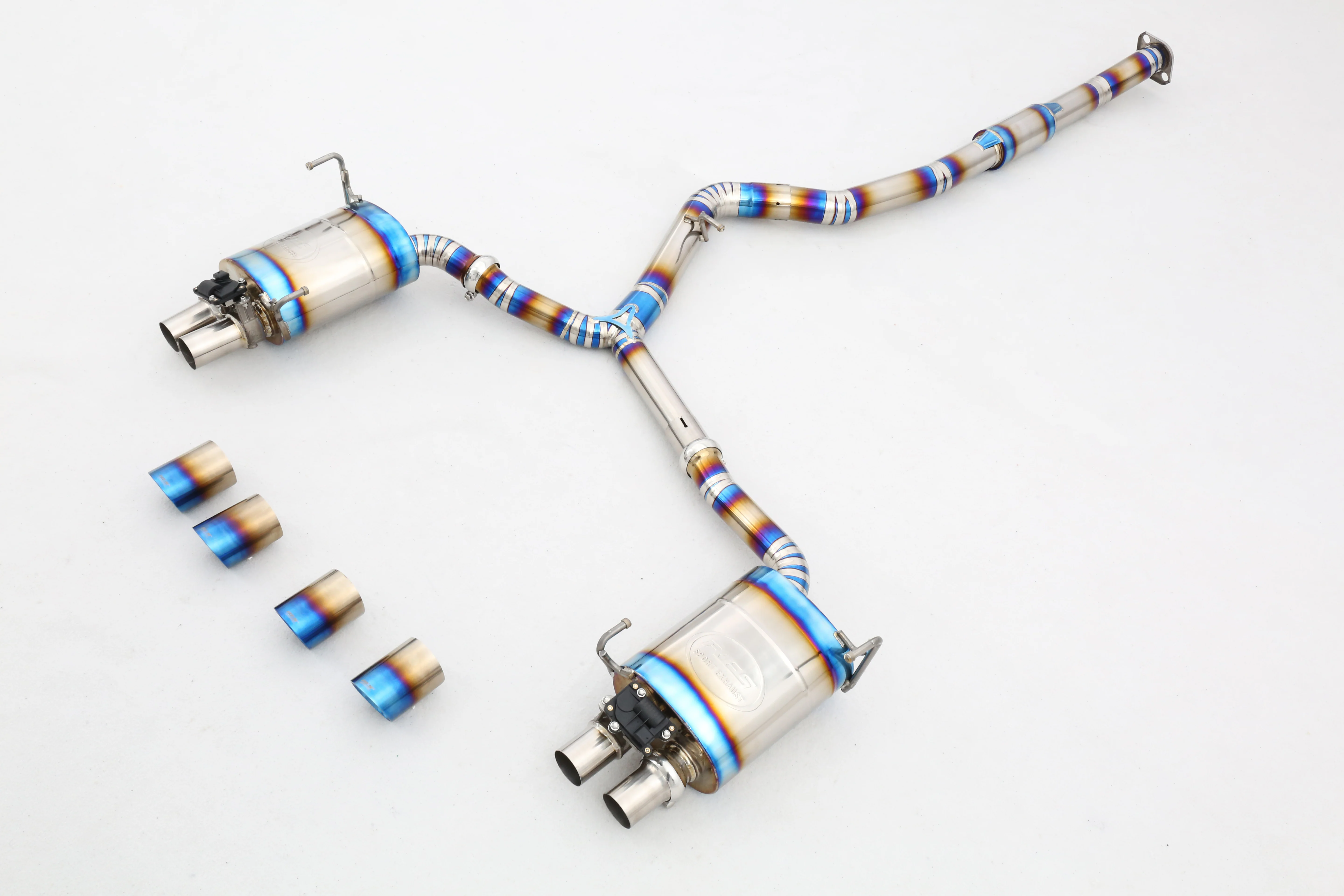 Custom 304 Stainless Steel/Titanium Valved Exhaust System STI Gen11 2.0T/2.5T Specific Exhaust Pipes