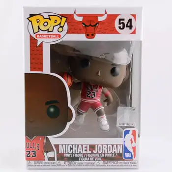 傳奇球星麥可喬丹模型玩具 Funko Pop NBA 喬丹可動人偶卡通 Q 版人偶收藏紀念品 10 最佳銷售 NBA人物 - №10