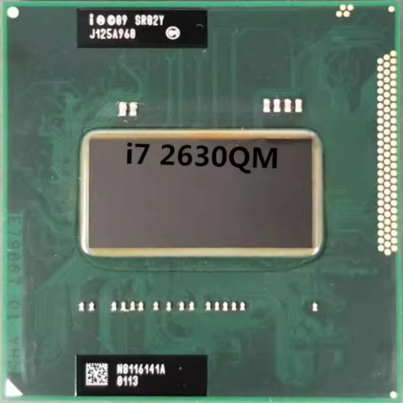 Intel Core i7-2630QM i7 2630QM SR02Y 2.0GHz 45W 4 Core 8 Thread Socket G2 notebook CPU Laptop Processor
