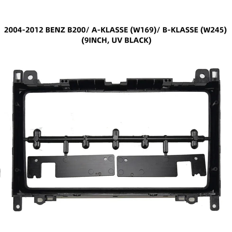 For Mercedes BENZ B200 A-KLASSE W169 B-KLASSE W245 2004-2012 9 Inch Radio Fascias Dash Frame Stereo Panel Dashboard Bezel Trim