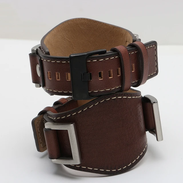 24mm Weichen Lederband Fur Fossil JR1156 JR1157 Wasser beweis Braunen Schwarz Armband Fur Manner Frauen Stahl Schnalle gurtel Armband AliExpress
