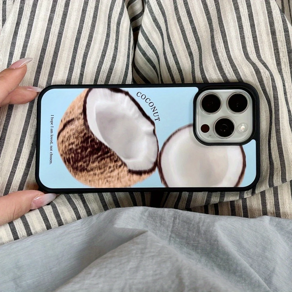 [Xg] Suporte de banda de coco de verão fresco é adequado para capa de celular Apple 16promax iphone15 novo modelo