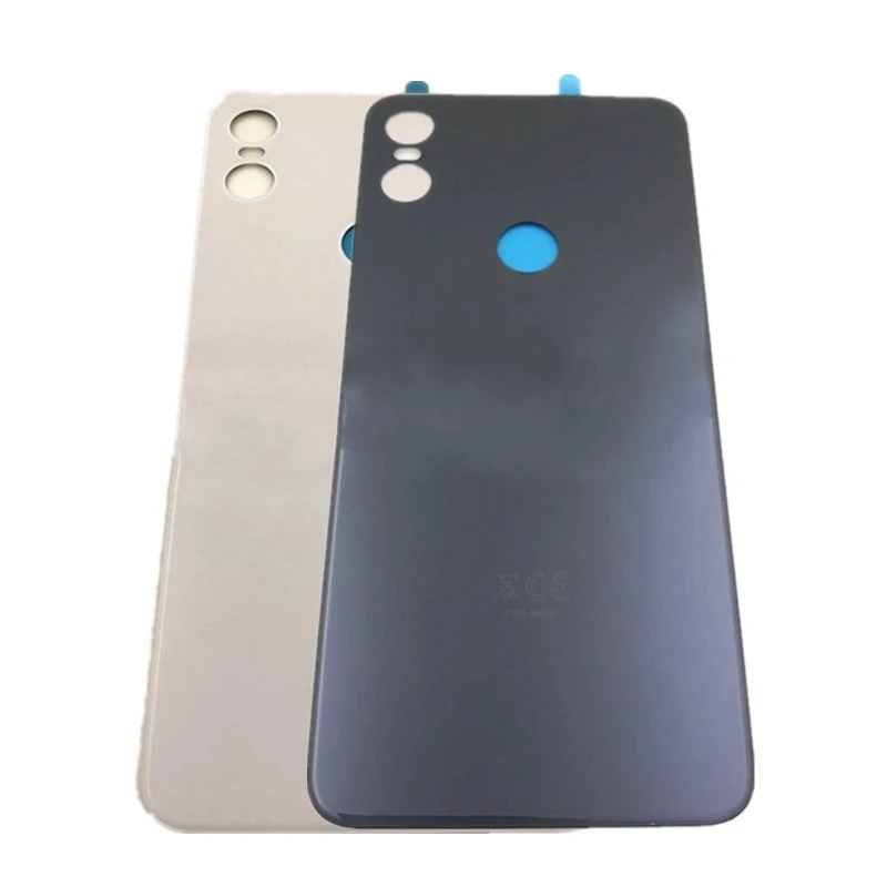 For Motorola Moto One P30 Play XT1941 Back Glass Housing Adhesive Rear Crystal Panel Plate Battery Cover Lid Shell