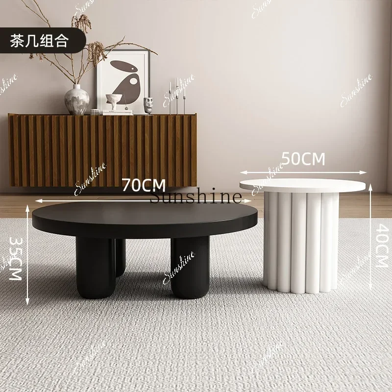 Curved living room small apartment black light luxury office sofaP