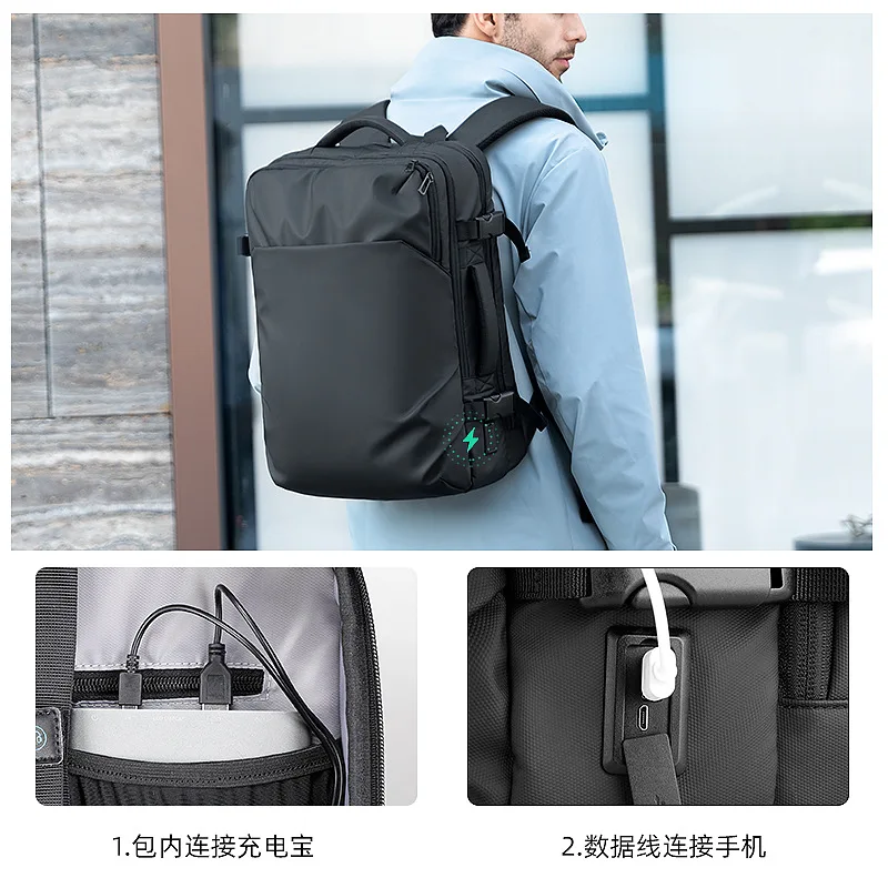 Mark Ryden Light Oxford USB Charging Laptop Men Backpack  Waterproof Travel Backpack for Men Computer Business School Bag Sac