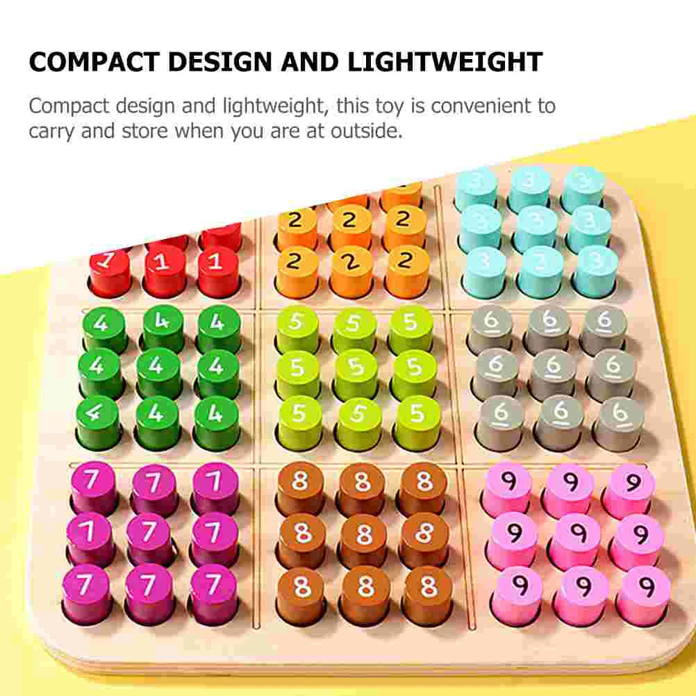 Math Brain Teaser Toy Easy Desktop Chess Children Plaything Educational Game Colorful