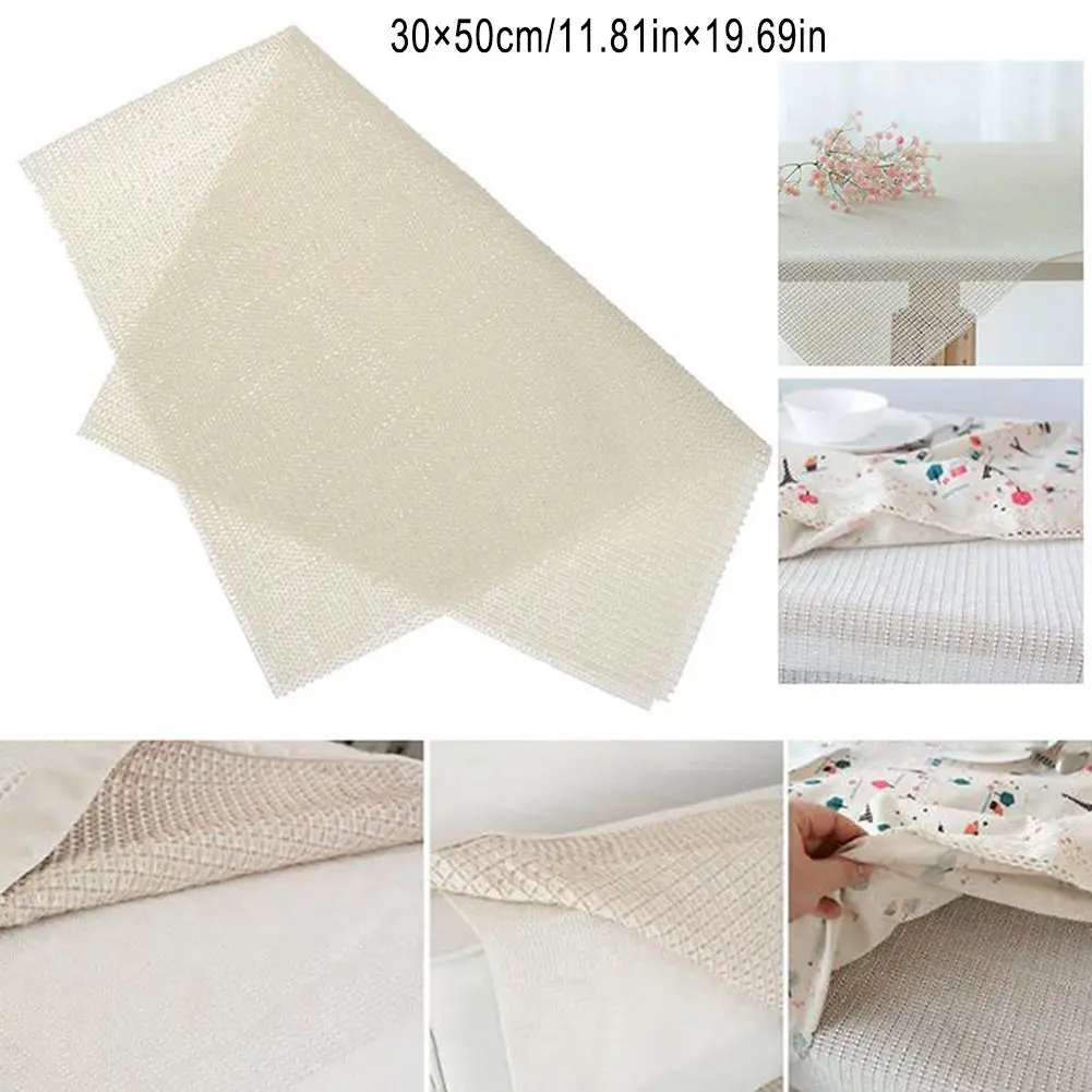 High Quality Brand New Rug Pad 1pc Base Mat Non-slip PVC Reduce Slipping Strong Gripper Underlay White For Futon