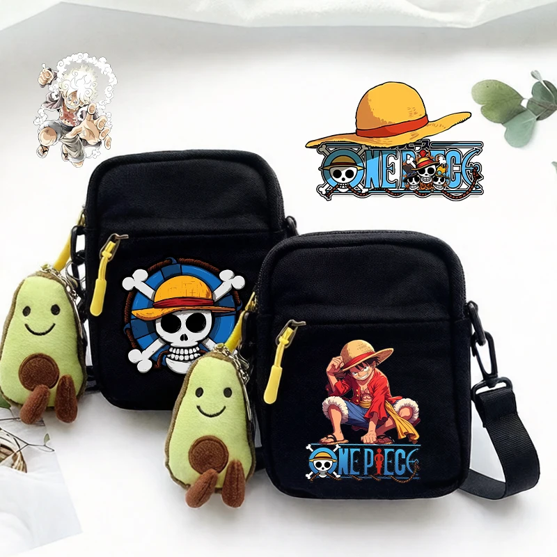 

Ones Piece Shoulder Bag Cute Game Role Kids Anime Outdoor Sports Small Square Diagonal Case Satchel Travel Boys Crosbody HandBag