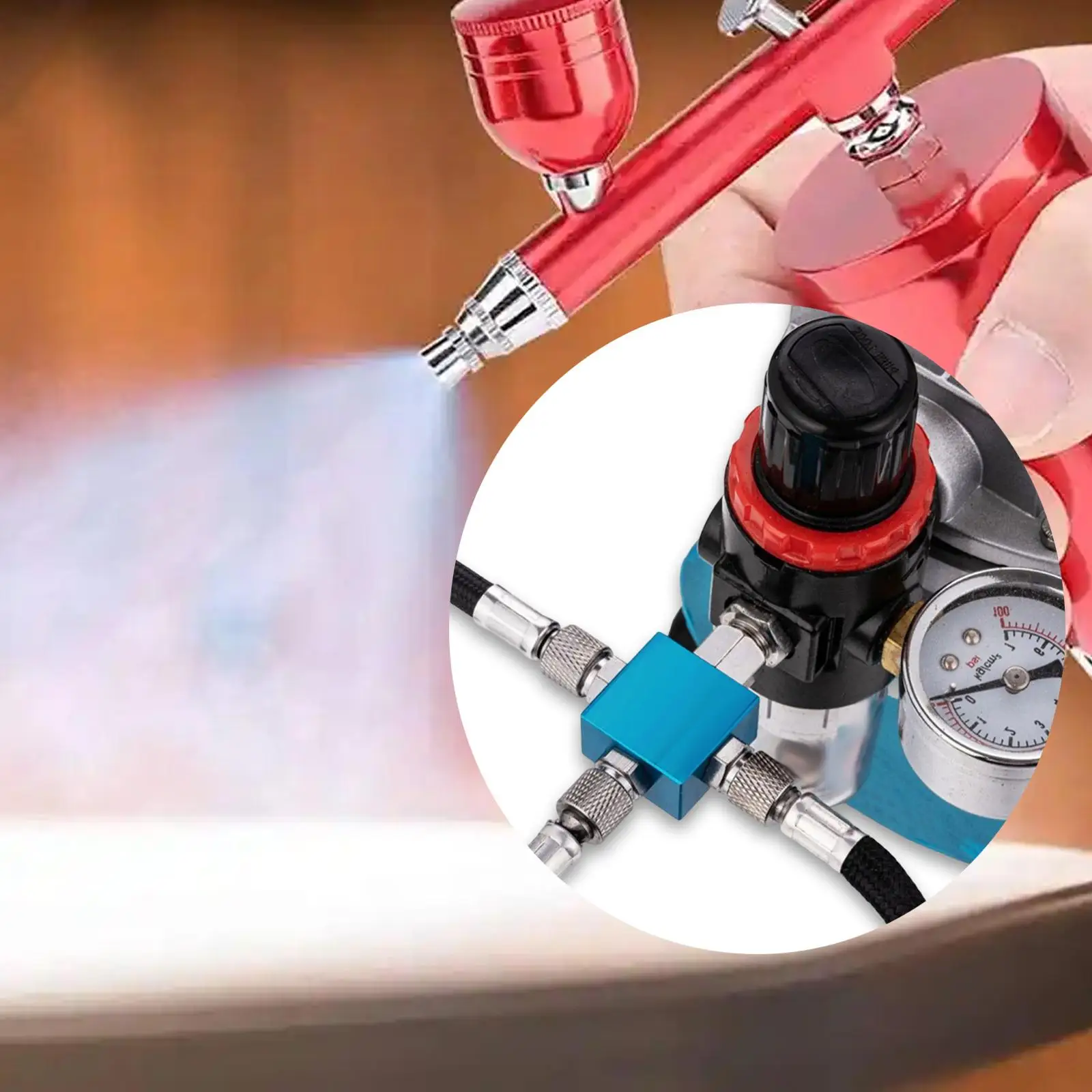 3 Way Air Hose Splitter Temperature Adapter Professional Replacement