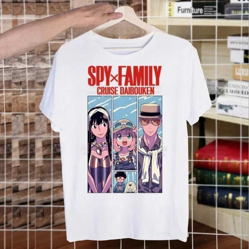 Koszulka damska z krótkim rękawem Spy House Anime Aniya Dusk Yoel Harajuku Kawaii Y2k Top Goth Aesthetic Fashion Clothing