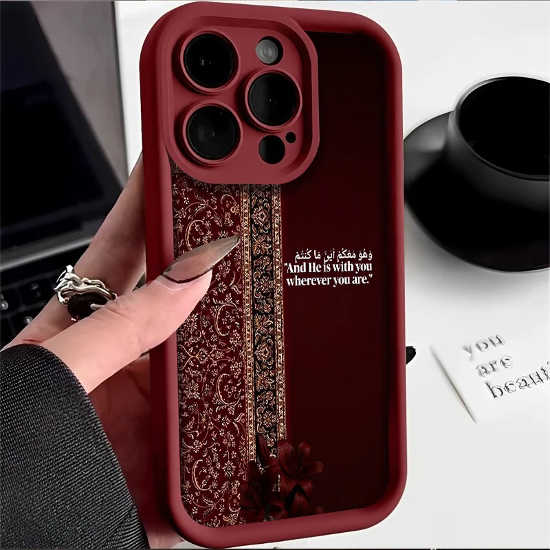 Retro Persian carpet pattern phone case suitable for iPhone 18 17 16 15 14 13 12 11 Pro/Max/Plus anti drop and shockproof - view 2