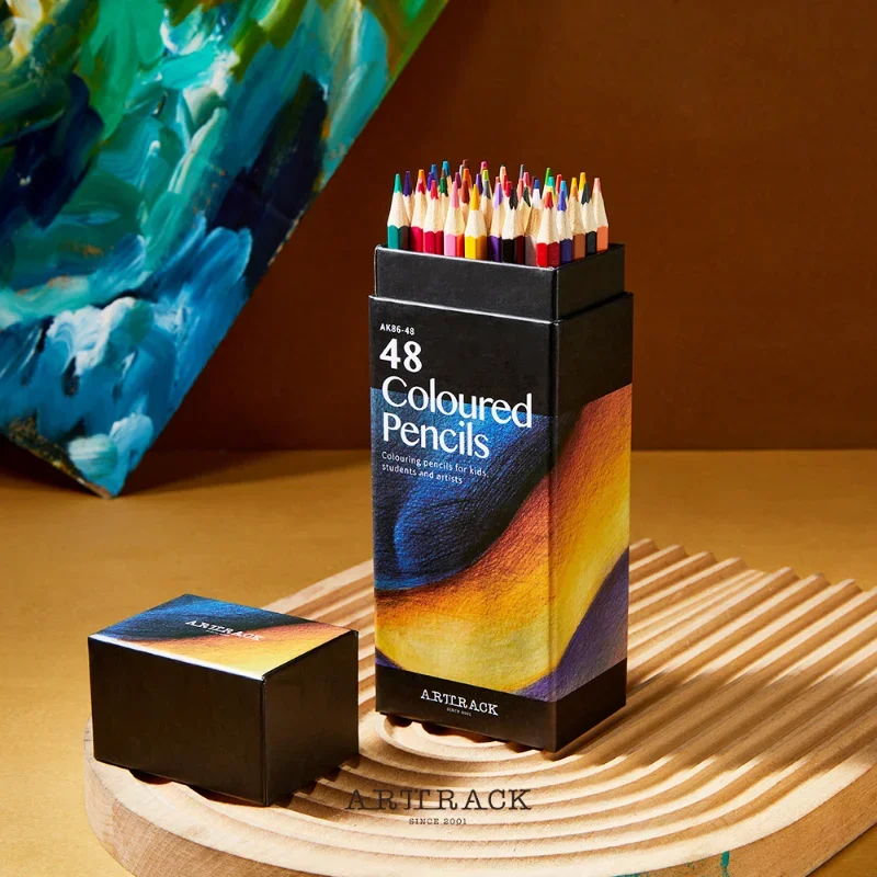 12/18/24/36/48/72 Professional Oil Color Pencil Soft Wood Watercolor Colored Pencils Set Drawing School Art Supplies