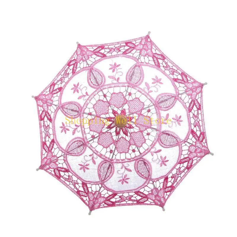 Parasol 우산 자수 레이스 신부 웨딩 파티 장식 용 KX4B 15