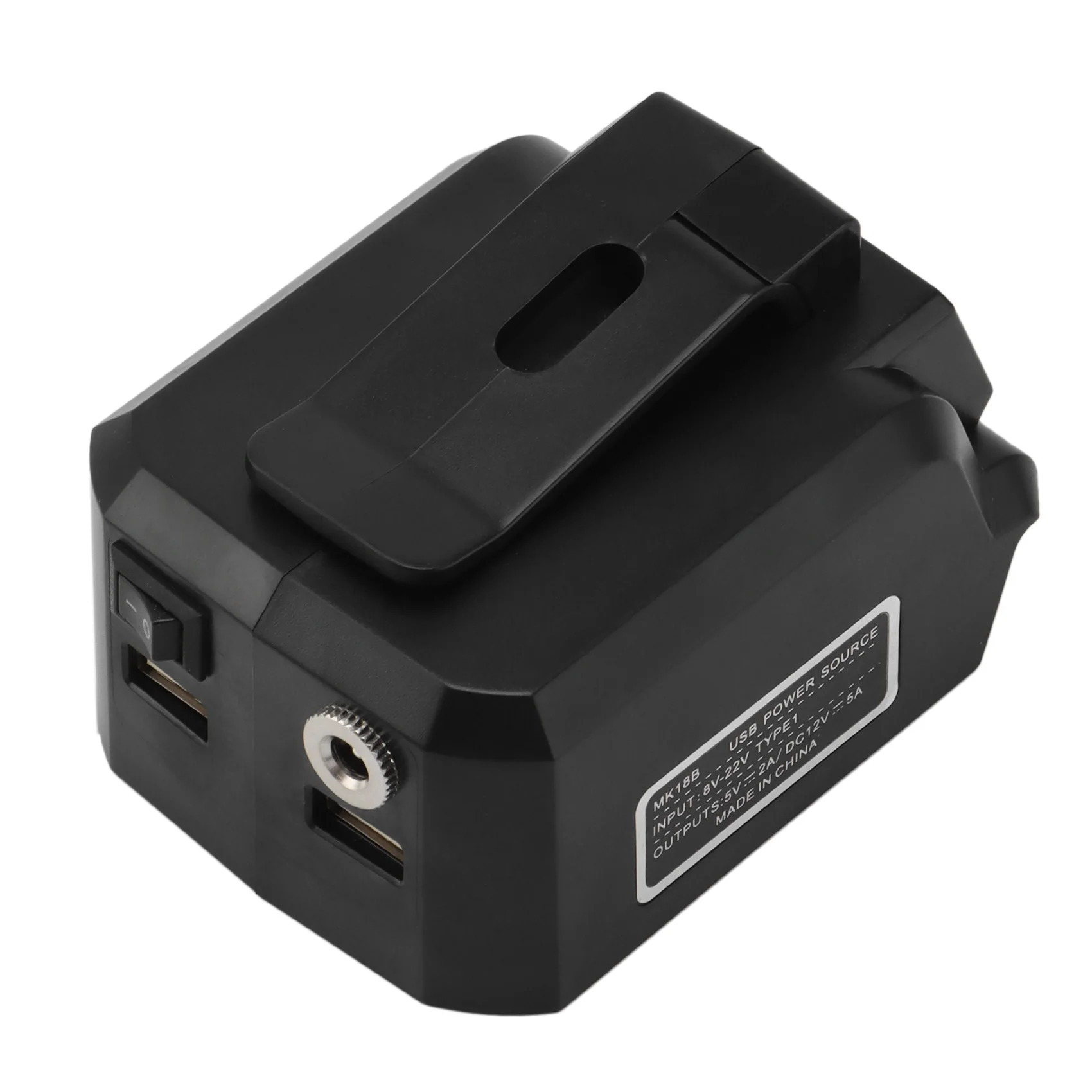 Adaptador de batería MK18B para Makita 18V BL1815G BL1813G batería de iones de litio PC cargador USB de teléfono móvil conector de salida DC 12V