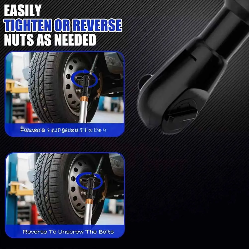 

2-in-1 Self-contained Ratchet Extended Wrench, Electric Extension Car Wrench,Four-wheel Alignment Angle Adjustment
