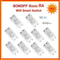 Sonoff Basic R4 Wifi Smart Switch Wireless Smart Interruptor Intelligent Timer DIY Switch Via Ewelink APP Work with Alexa Google