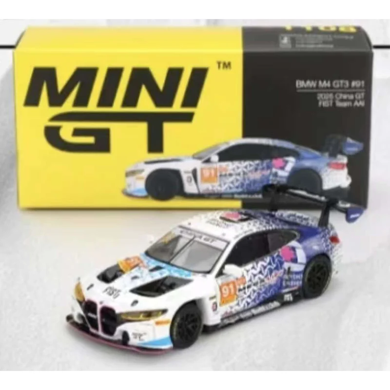 

MINI GT 1:64 BMW M4 GT3 #91 FIST Team AAI 2025 China GT MINI GT China Vending Machine Exclusive Edition Alloy DieCast Car Model