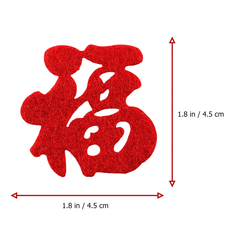90Pcs Fu Character Door Window Stickers Classic Chinese Calligraphy Decoration Spring Festival Home Decor New Year Glass Decals