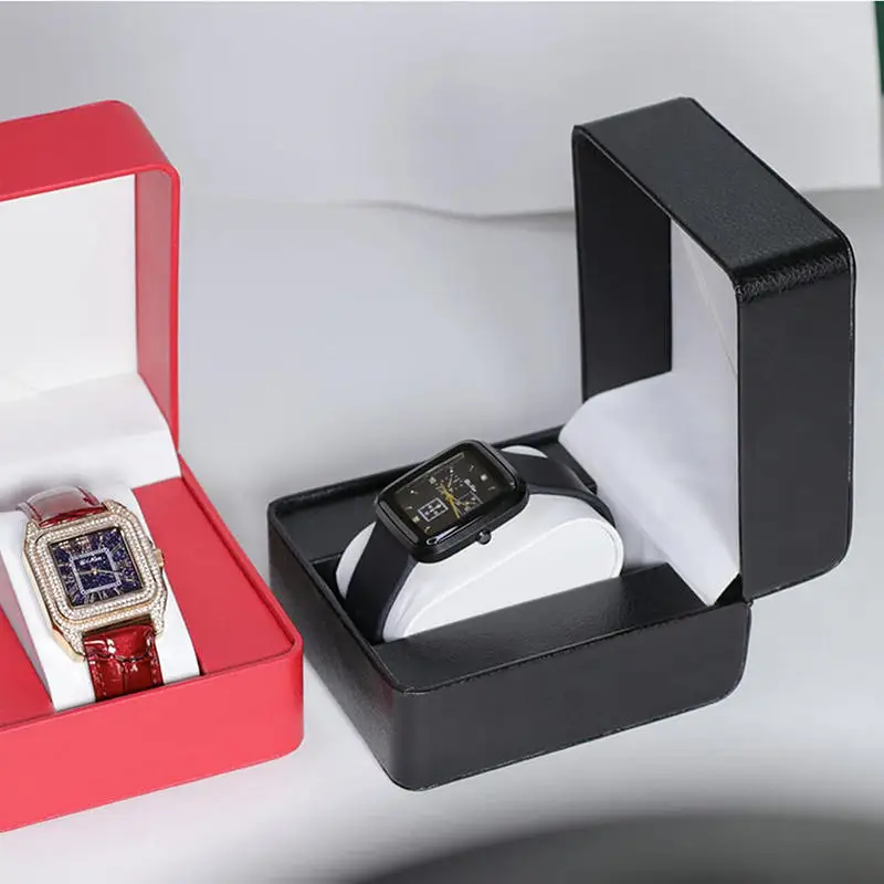 Fashion Watch Box Jewelry Box Case Bangle Bracelet Wrist Watch Jewelry Present Black Gift Box Square Storage Box