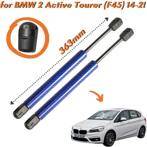 BMW 2 Active Tourer(F45) Hatchback 2014-2021 363mm 전면 보닛 리프트용 Qty(2) 후드 스트럿 가스 스프링 충격 바 지원 BMW 2 Active Tourer(F45) Hatchback 2014-2021 363mm 전면 보닛 리프트용 Qty(2) 후드 스트럿 가스 스프링 충격 바 지원