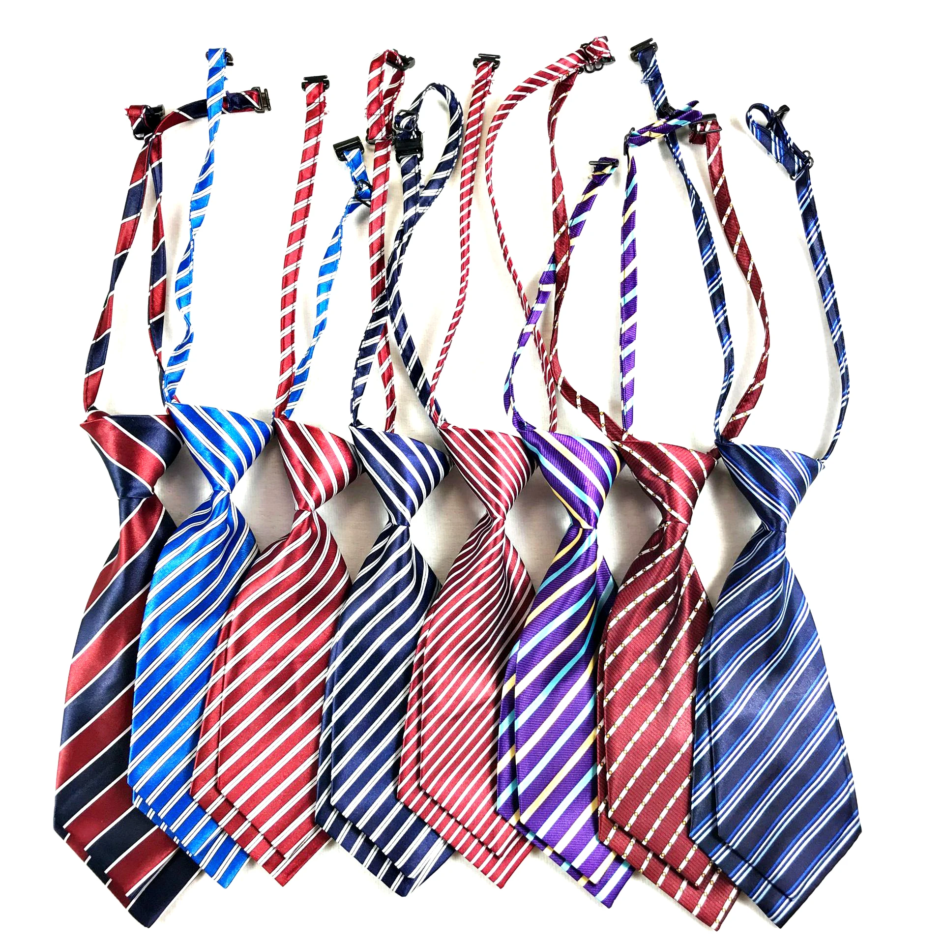 Striped 7cm Women Small Neckties Boys Children Bow Ties For Men Bank Hotel Restaurant Business Suits Uniform Neckwear Accessory